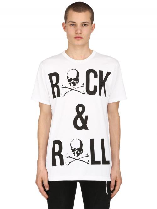 MASTERMIND WORLD ROCK&ROLL织棉白色T恤