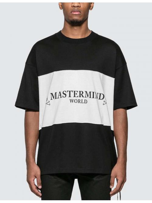 MASTERMIND WORLD Panelled Logo T-Shirt