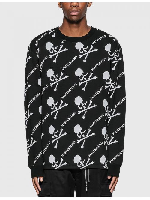 MASTERMIND WORLD ALL OVER PRINT LONG SLEEVE T-SHIRT